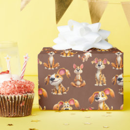 Papel De Presente Quebra de Celebração Canina 5