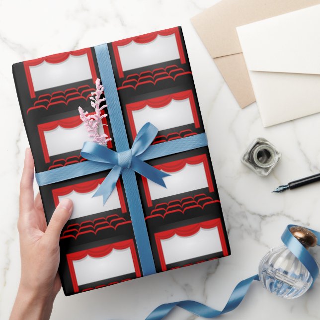 Papel De Presente quebra de festa em timese do Cinema (Presentear)