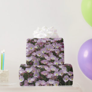 Papel De Presente Quebra de Presente - Campo de Primrose Rosa