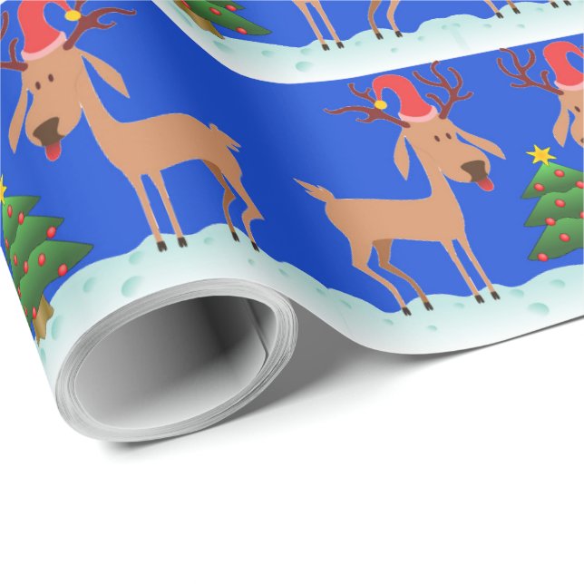 Papel De Presente Quebra de presente de Natal personalizável - Desig (Ponta do rolo)