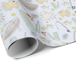 Papel De Presente Quebra de Presente do dia de os pais