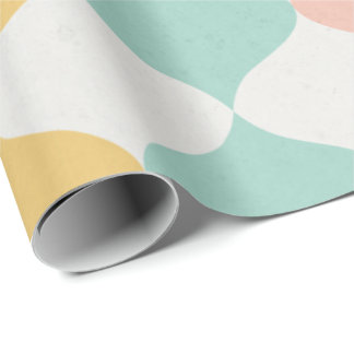 Papel De Presente Quebra de Presente Moderna do Pastel do Meio-Sécul