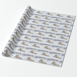 Papel De Presente Quebra do Presente do Urso Polar