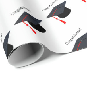 Papel De Presente Quebra do presente dos Parabéns do Boné de formatu