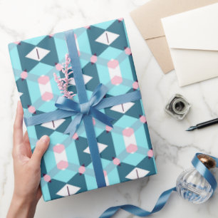 Papel De Presente Quebra moderna e decorativa de presentes de luxo