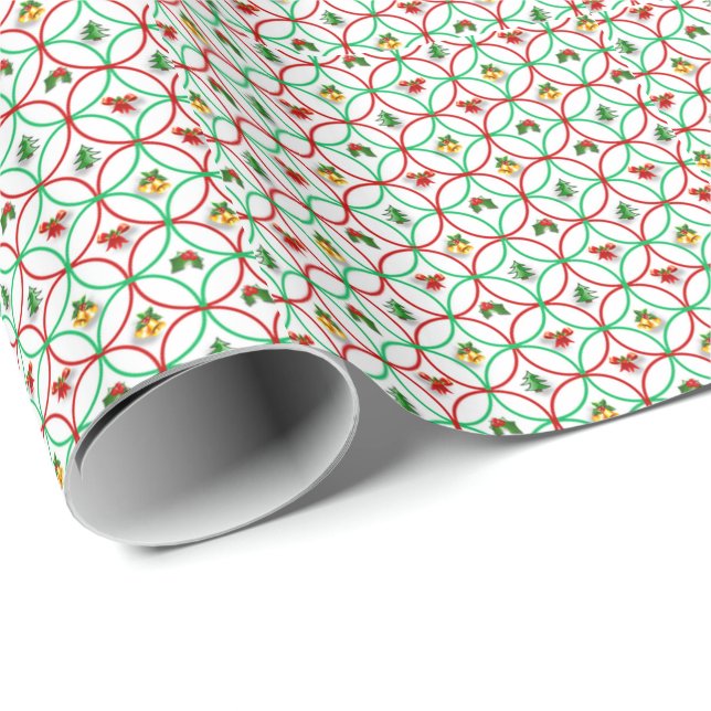 Papel De Presente Quebra/padrão do presente de Natal (Ponta do rolo)