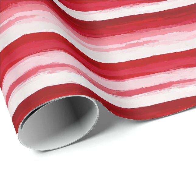 Papel De Presente Quebra-pontas vermelha e rosa-rosada com presentes (Ponta do rolo)