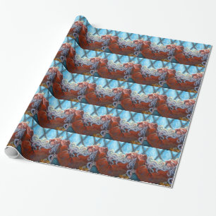 Papel De Presente Quebra-Presente de "Papais noeis em Nápoles"