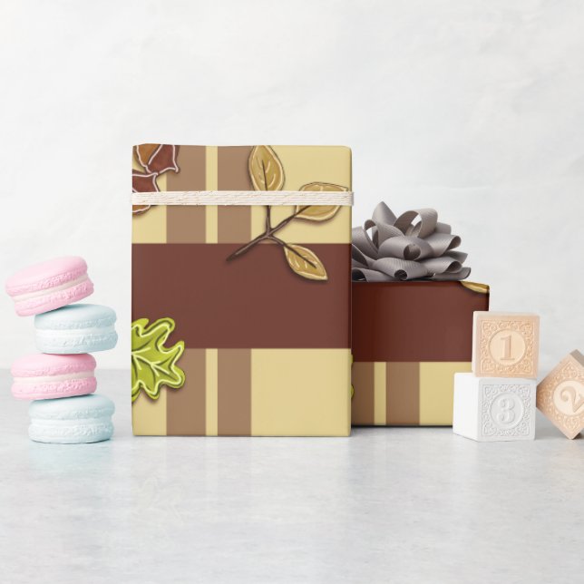 Papel De Presente Queda ou Ação de Graças (Chá de bebê)