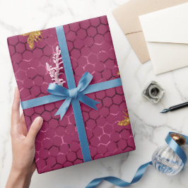 Papel De Presente Queen Bee Pattern