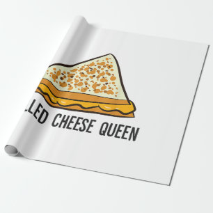 Papel De Presente Queijo grelhado Rainha Engraçada Engraçado Queijo 