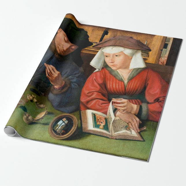 Papel De Presente Quentin Matsys - O Moneylender e sua esposa (Desenrolado)