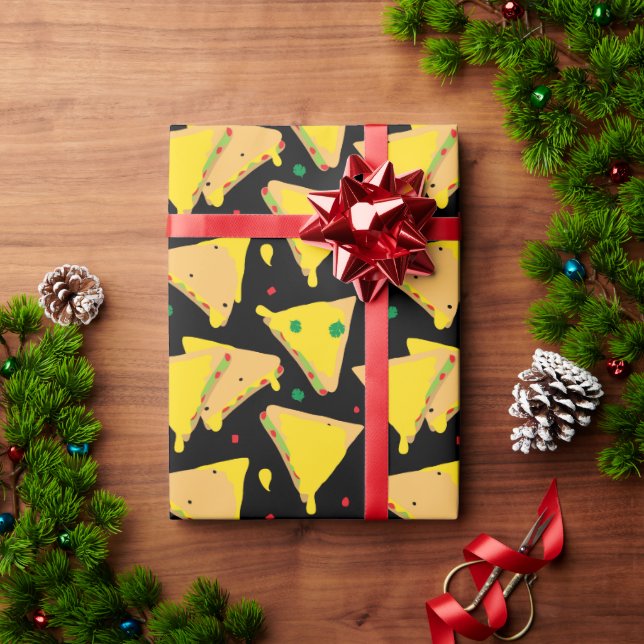 Papel De Presente Quesadillas Mexicano - Comida Padrão (Presente de Natal)