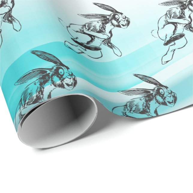 Papel De Presente Rabbit Bunny Jack Rabbit Gift Wrap (Ponta do rolo)