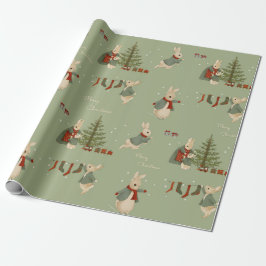 Papel De Presente Rabbit Peter natal Wrapper Paper