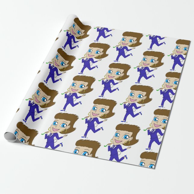 Papel De Presente rabo de coelho chibi (Desenrolado)