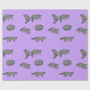 Papel De Presente Raccoons