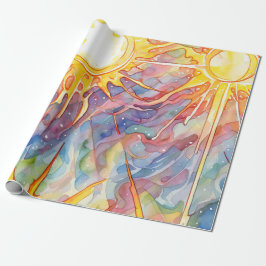 Papel De Presente Radiação do feixe solar