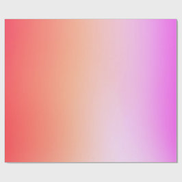 Papel De Presente Radiant Pastel Sunset Gradient