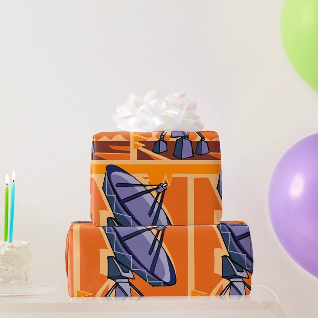 Papel De Presente Rádio Telescópio Exterior Ciência Espacial (Criador carregado)