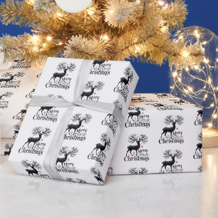 Papel De Presente Rainas festivas de Natal