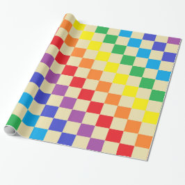 Papel De Presente Rainbow Beige verificado