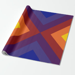 Papel De Presente Rainbow Chevrons