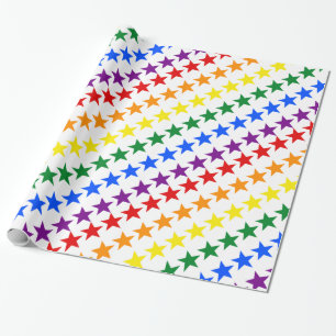 Papel De Presente RAINBOW FLAG STARS + suas ideias