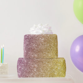 Papel De Presente Rainbow Glitter