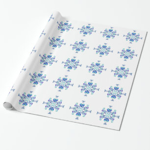 Papel De Presente Rainbow Heart e Lily