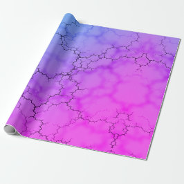 Papel De Presente Rainbow Marbled Heart