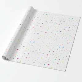 Papel De Presente RAINBOW PARTITY PATTERN brilhante e divertido mode