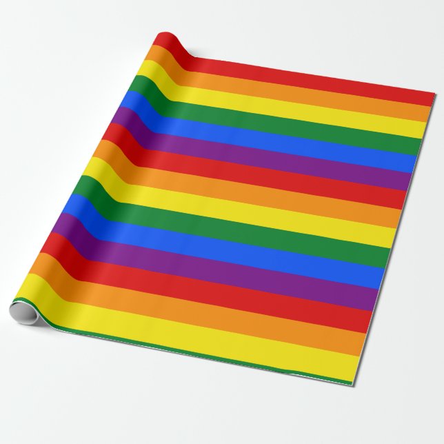 Papel De Presente Rainbow Pride (Desenrolado)