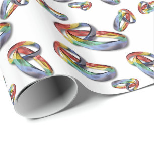 Papel De Presente Rainbow Wedings para Igualdade de Casamento