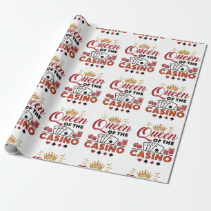 Papel De Presente Rainha do Casino Vegas Jogo Mulheres