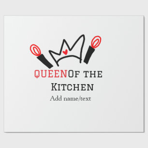 Papel De Presente Rainha do cozinhar do cozinheiro da cozinha