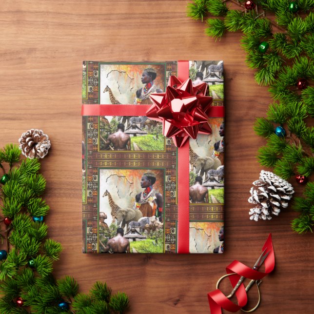 Papel De Presente Rainha Feminina • Afrocentrismo  (Presente de Natal)