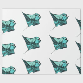 Papel De Presente Raio de Manta, (birostris do Manta)