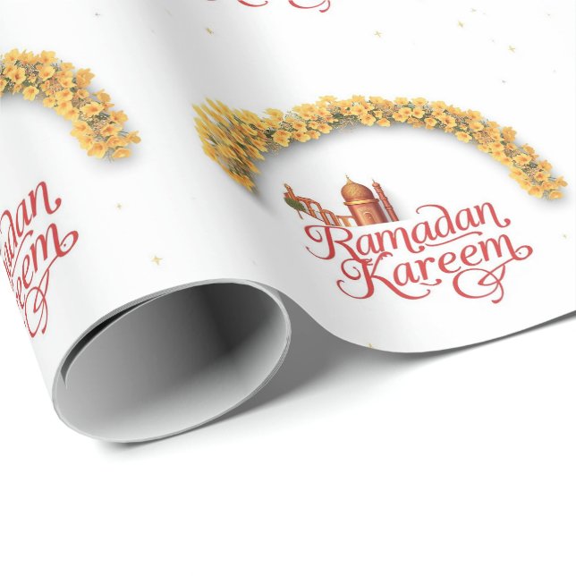 Papel De Presente Ramadan Kareem holiday  (Ponta do rolo)