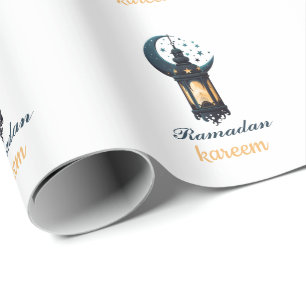 Papel De Presente Ramadan Kareem Mubarak Lantern ramadan 2024