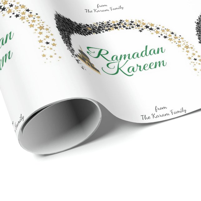 Papel De Presente Ramadan Kareem theme gift paper for celebration (Ponta do rolo)