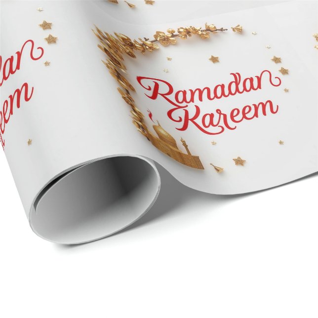Papel De Presente Ramadan Kareem theme gift wrap for celebration  (Ponta do rolo)