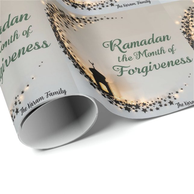 Papel De Presente Ramadan Kareem theme personalized gift paper (Ponta do rolo)
