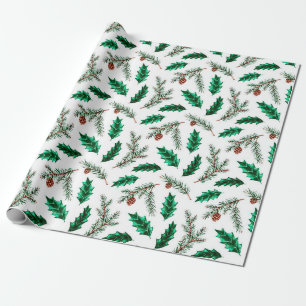 Papel De Presente Ramificações Cone & Pine