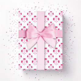 Papel De Presente Ramo de Flores Cor-de-Rosa