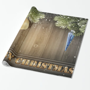 Papel De Presente Ramos de Pinheiro,Enfeites,Madeira Natal