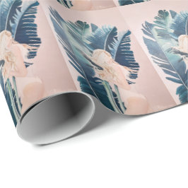 Papel De Presente Rapariga numa pintura a óleo de maiô