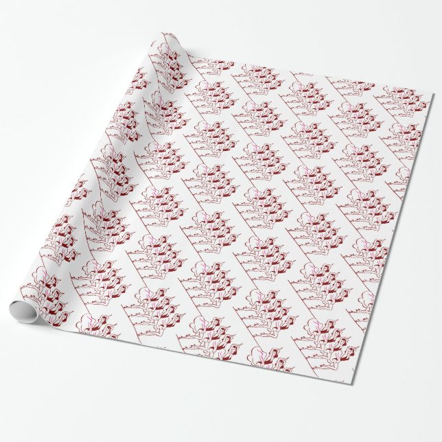 Papel De Presente Raparigas dançantes Thunder_Cove (Desenrolado)