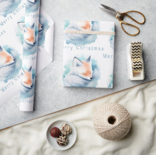 Papel De Presente Raposa de neve