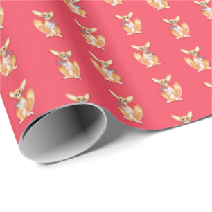 Papel De Presente Raposa-do-deserto de São Valentim